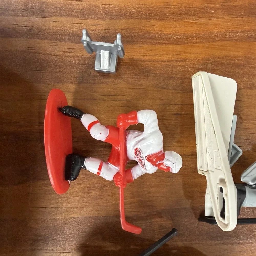 Playmobil NHL Shootout Carry Case 9177 Ice Hockey Net Figures Sticker Lot READ